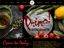 Tablet Screenshot of primo-ristorante.com